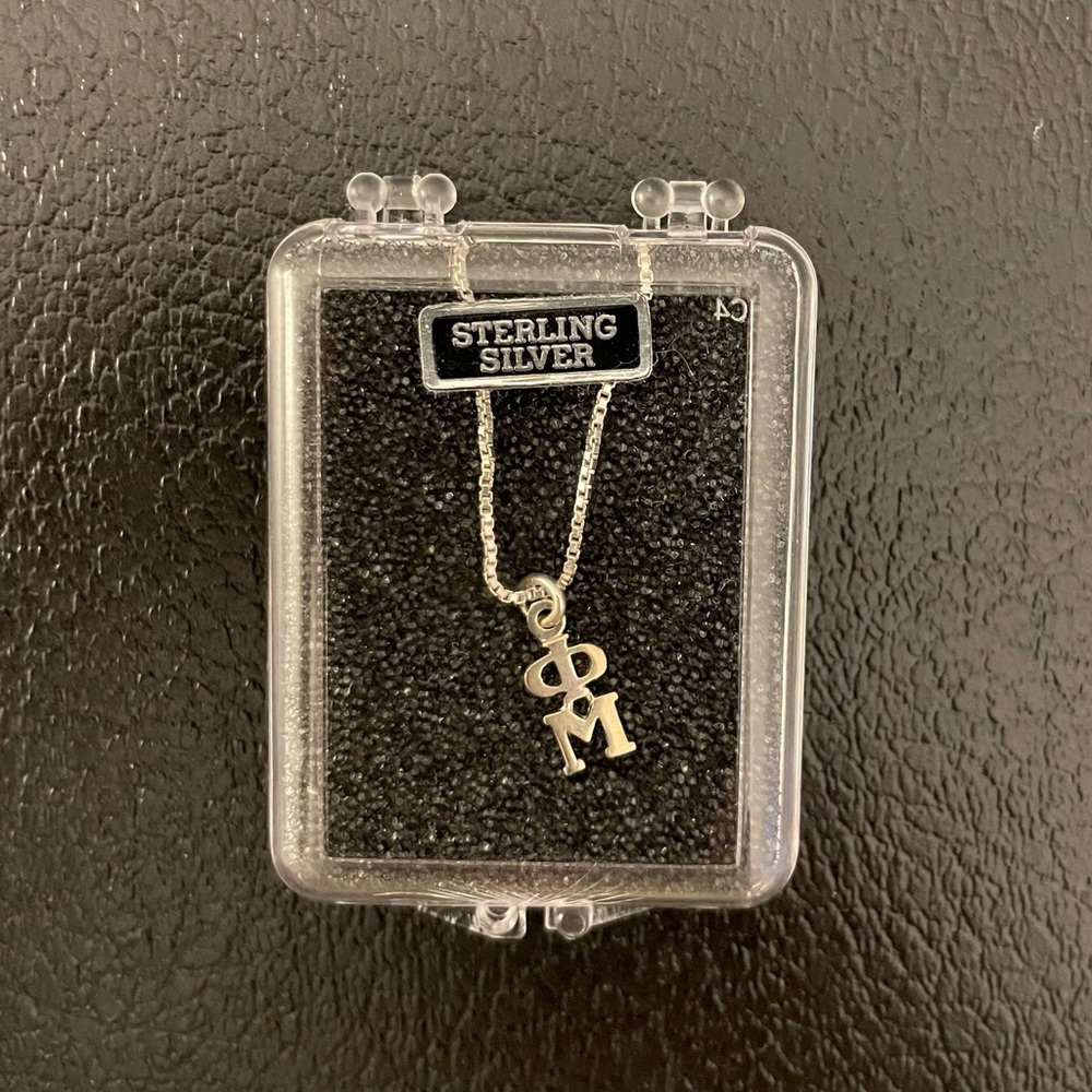 Phi Mu Sterling Silver Necklace